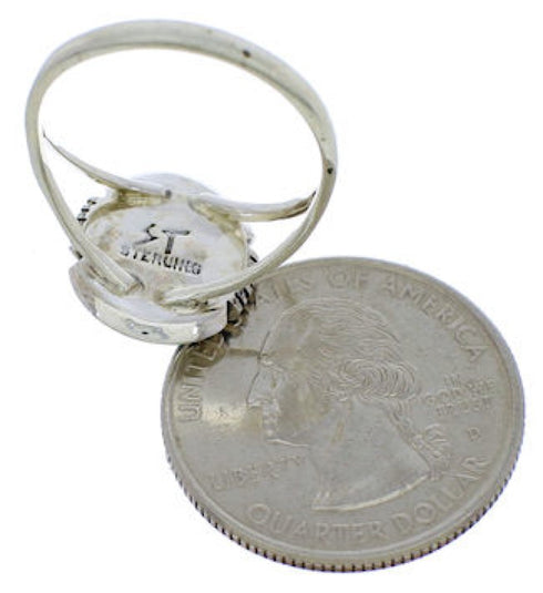 Sterling Silver Southwest Jewelry Turquoise Ring Size 5-3/4 YX34799